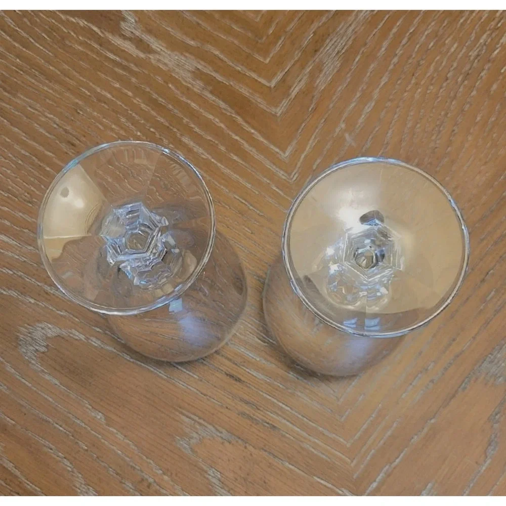 Schott Zwiesel Selection Crystal Wine Glasses‎ Set of 2 Faceted Stem Germany
